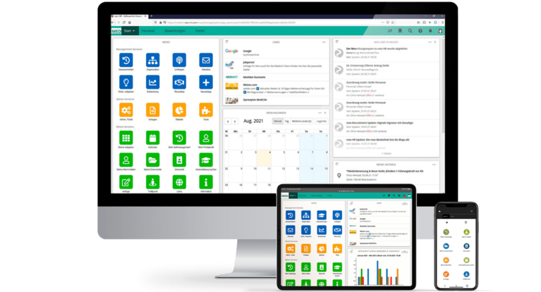 iMed Benutzeroberfläche